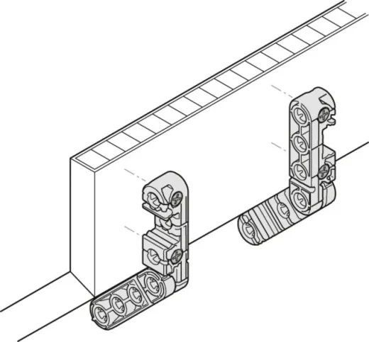 Ixconnect-Möbelverbinder schwarz 250Stk. Universalverbinder