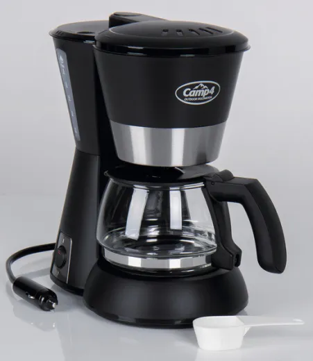 Kaffeemaschine 12V 170W, schwarz 650ml, 4-6 Tassen