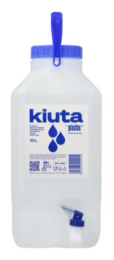 Kanister mit Absperrhahn10L H38,5xB17xT24,5cm