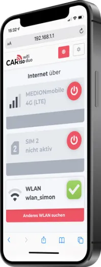 Kathrein Router für Internet Car 150 WiFi Duo