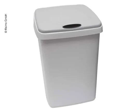 Klappdeckeleimer, 10 Liter, grau, 25x22x33 cm