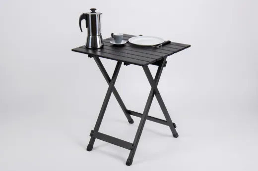 Klapptisch SINGLE BLACK 50x50x64 cm, Alu
