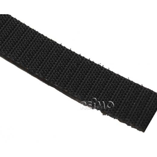 Klettband selbstklebend 20 mm breit und 5m lang Farbe: Schwarz