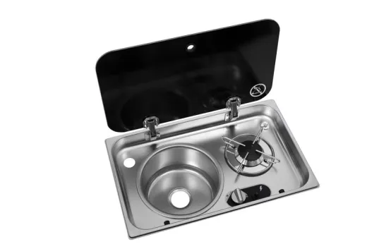 Kocher-Spülenkombination ASO - Spülbecken Links