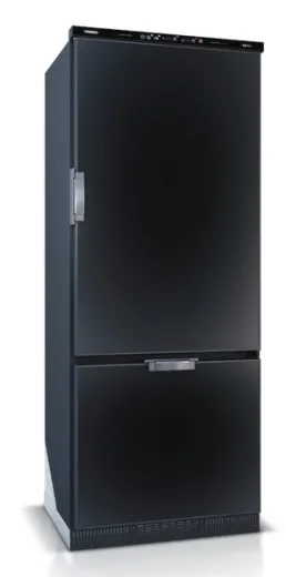 Kompressor-Kühlschrank Slim 250 CHR - 250 l - Schwarz
