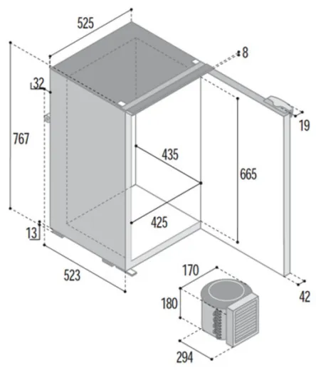 Kompr.Kühlschrank C130LA