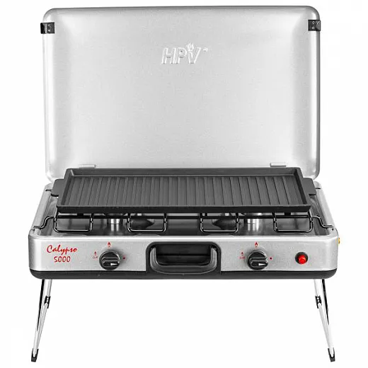 Kontaktgrillplatte für 2-Flamm-Kocher Rumba + Calypso