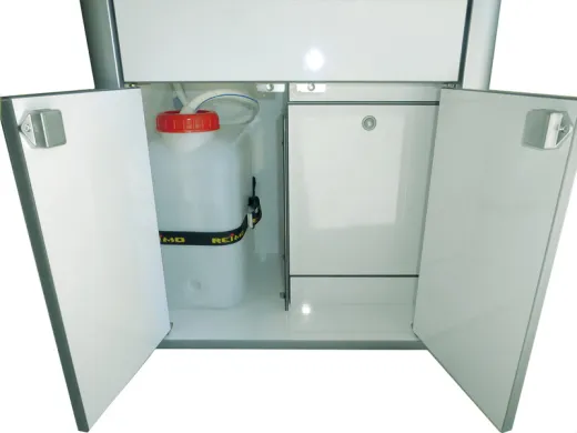Küchenteil herausnehmbar mit eingebauter Technik