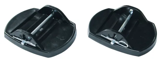 Kunststoff-Stützplatten für Caravans - 4er Set - Schwarz