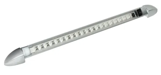 LED 12Volt Linienleuchte Mini, 18 SMD LED, 270° schwenkbar, grau-silber