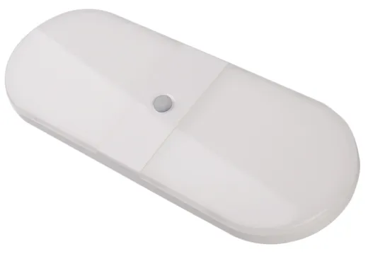 Aufbauleuchte aus Kunststoff mit Schalter