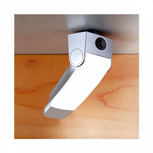 LED Combi-Lesespot, dreh- und schwenkbar, Kunststoff, silber