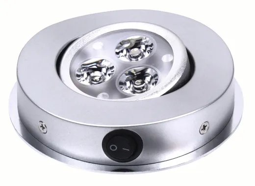 LED Deckenleuchte, 3x1W, 80lm 3SMD, Ø105mm, H24mm