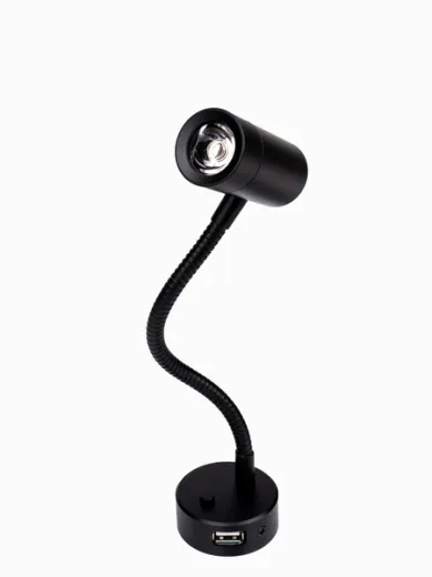LED-Leseleuchte Minitube D4 - Schwarz