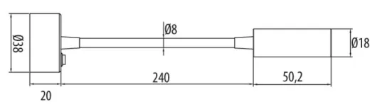 LED Leuchte flexibel, schwarz, 2W high power, 110 Lumen