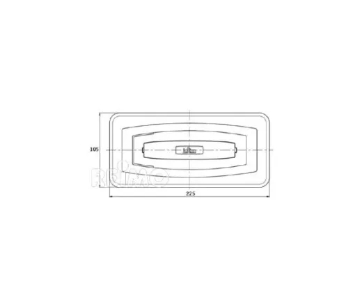 LED-Multifunktionsleuchte, 9-32V, rot 500 mm Kabel, IP67