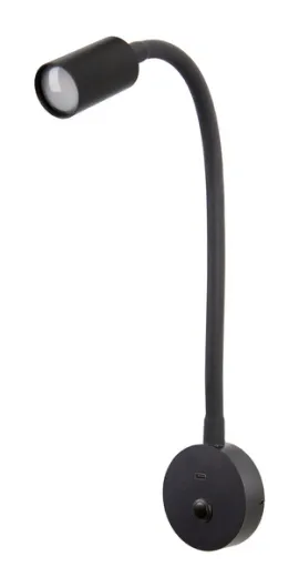 LED-Schwanenhalsleuchten mit flexiblem Arm und Nachtlicht - Armlänge 300 mm