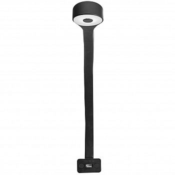 LED-Schwanenhalsleuchte - 1,3 W - Schwarz