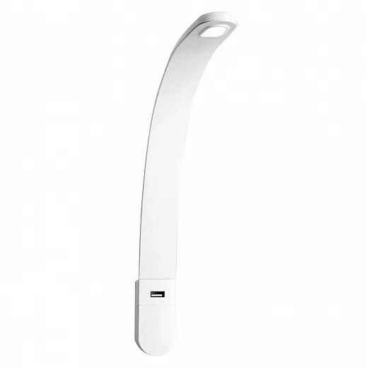 LED-Schwanenhalsleuchte weiß, silikon ummantelt,mit USB-A-Anschluss