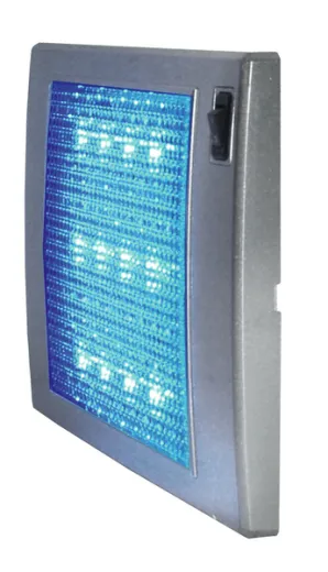 LED Strahler 12V, SlimLite silber, 185x110x12mm