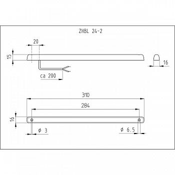 LED-Zusatzbremsleuchte 28 LED, Lichtscheibe weiss