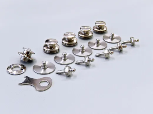 LOXX Sicherheitsdruckknöpfe, silber 5Stk.