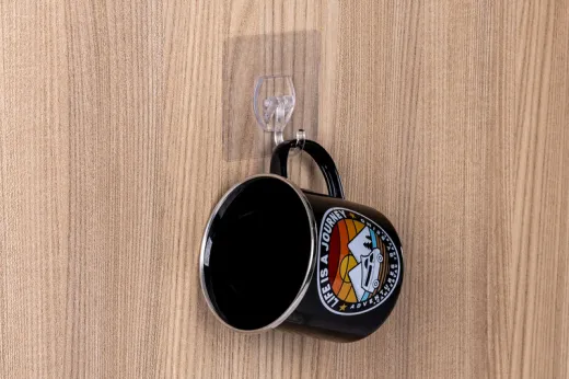 Magischer Variohaken 4er-Set, transp., bis max. 3,5kg, 6,9x6,9cm