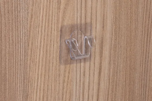 Magischer Wendehaken 4er-Set, transp., bis max. 2,5kg, 4,7x4,7cm