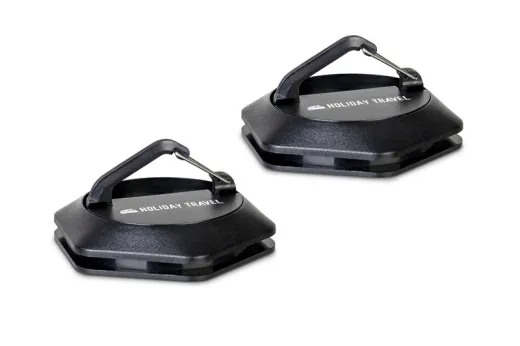 Magnet-Clip für Leuchten, Ø7cm H3cm, schwarz, mit Haken