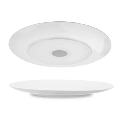 Magnet-Teller 2 Stück, weiß, Porzellan, H2,3cm, Ø26cm