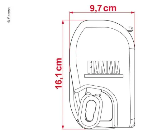 Markise F45L für Fiamma ZIP L450 Royal Blue