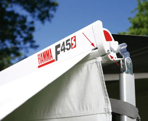 Markise F45S, 300cm Geh{use Polar Wei~, Tuch Roayl Grey