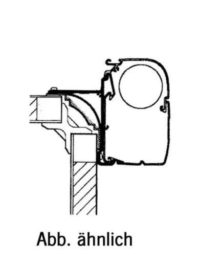 Markisen-Adapter für Adria teilintegrierte Fahrzeuge