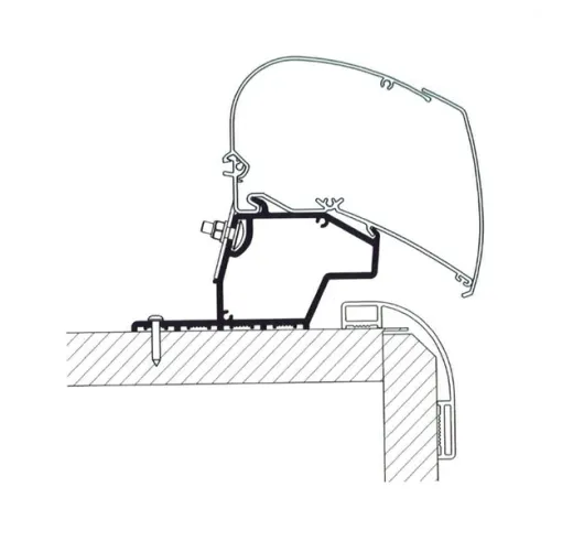 Markisen-Adapter für Markisenbreite 350 - 400 cm