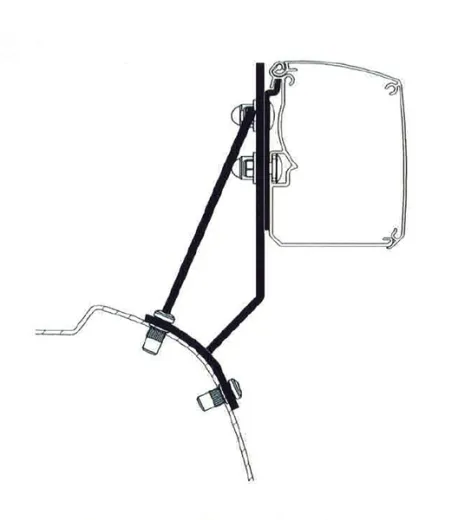 Markisenadapter für Thule Wandmarkisen TO 3200 UK