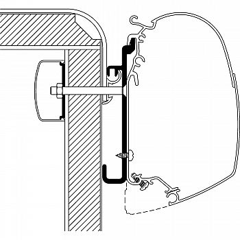 Markisenadapter Rapido 4m