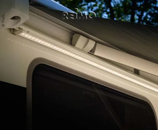 Markisenbeleuchtung, Zelt-/LED-Montageschiene 3,5 m, Schwarz, für Omnistor 5200