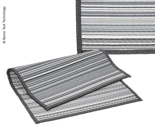 Markisenteppich VILLA STRIPE 2,5x2,9m, PP, inkl. Transporttasche