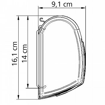 Markise Thule Omnistor 5200 - Länge: 3,15 m - Gehäuse: Anthrazit - Tuchfarbe: Mystic Grey
