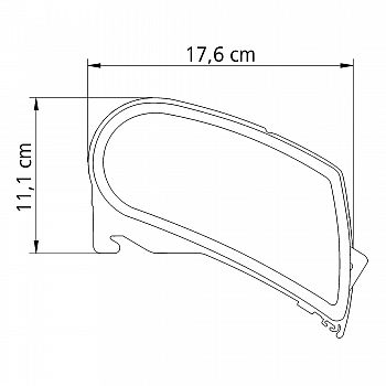 Thule Dachmarkise 9200 Länge: 4,5m Gehäuse: weiß
