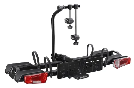 MENABO Orbit - Fahrradträger für die Anhänger-Kupplung für 2 Räder oder 2 E-Bikes