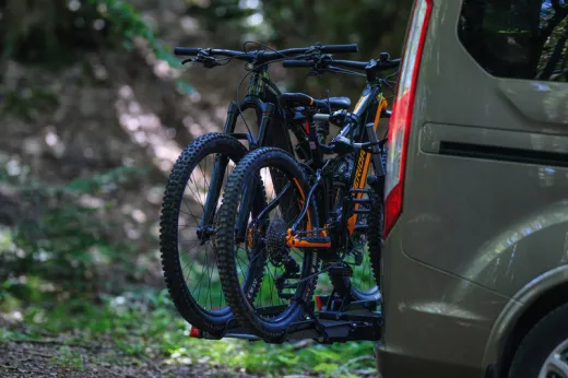 MENABO Orbit - Fahrradträger für die Anhänger-Kupplung für 2 Räder oder 2 E-Bikes