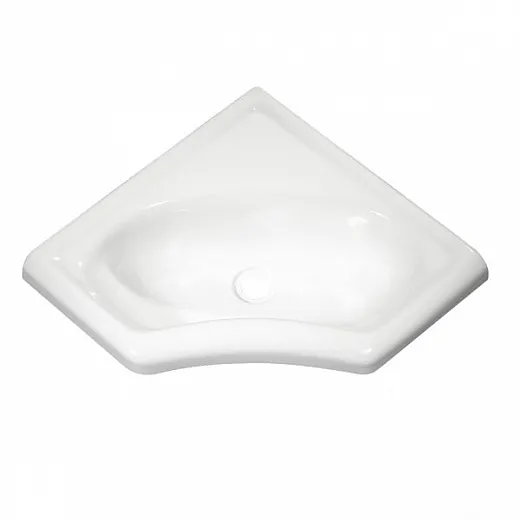Mini-Eckwaschbecken 345x345mm weiß