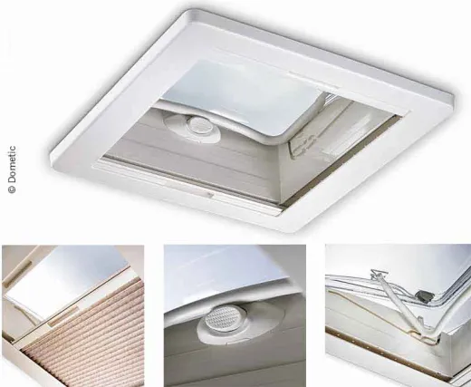 Mini Heki Style 40x40 Dachfenster für Dachstärke 43 - 60 mm mit Zwangsentlüftung