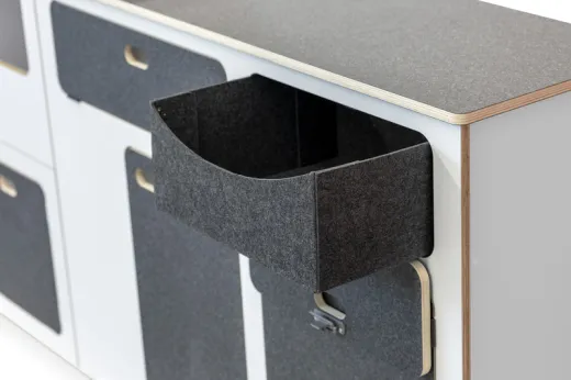Modulare Fullsize-Möbelzeile zur Selbstmontage - perfekt für VW T5/T6/T6.1 Kurzradstand