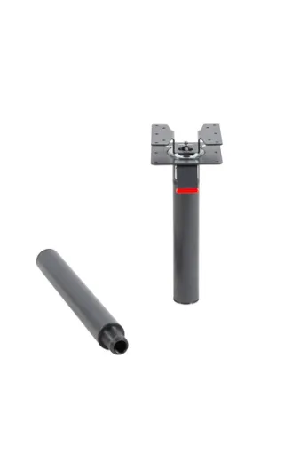 Modulare Tischsäule,teilbar in 3Höhen,709/466/331mm, anthrazit