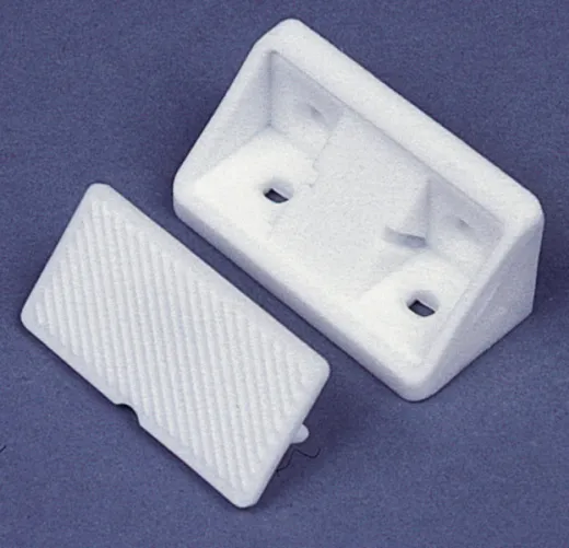 Möbelverbinder mit Kappe, weiß. 10 Stk. SB-verpackt