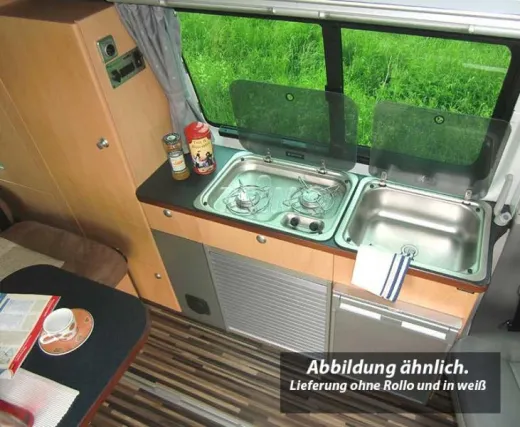 Möbelzeile TrioStyle, Hochglanz Weiß, für VW T6/5 LR, Bausatz