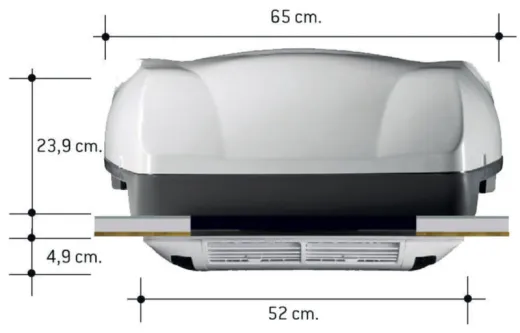 Monoblock Dachklimaanlage mit Wärmepumpe