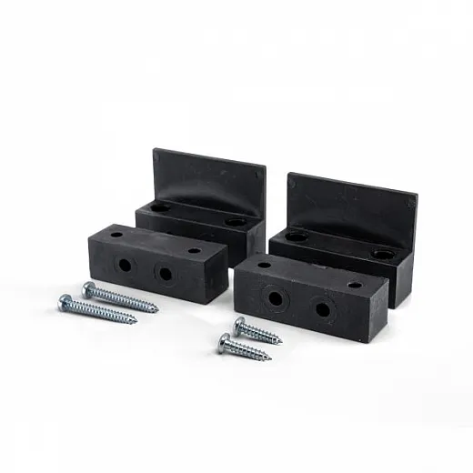 Montageadapter für Funkkontakte 2er Set, schwarz